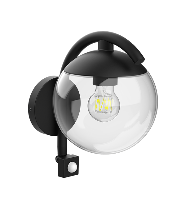 Lampu Dinding Aruhan Kaca Bulat Bengkok Parrot HR60671S Lampu Dinding Aruhan Kaca Bulat Bengkok Parrot HR60671S