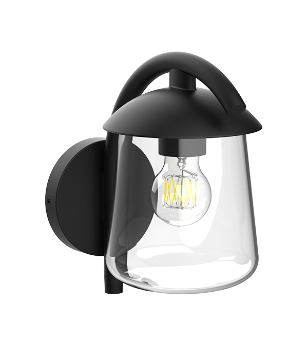 Lampu Dinding Kaca Atas Rata Bengkok Parrot HR60673 Lampu Dinding Kaca Atas Rata Bengkok Parrot HR60673
