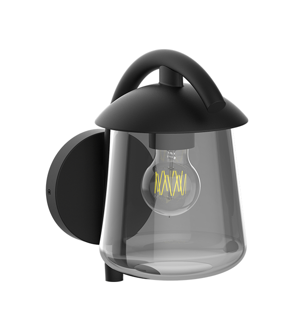Lampu Dinding Kaca Atas Rata Bengkok Parrot HR60673 Lampu Dinding Kaca Atas Rata Bengkok Parrot HR60673