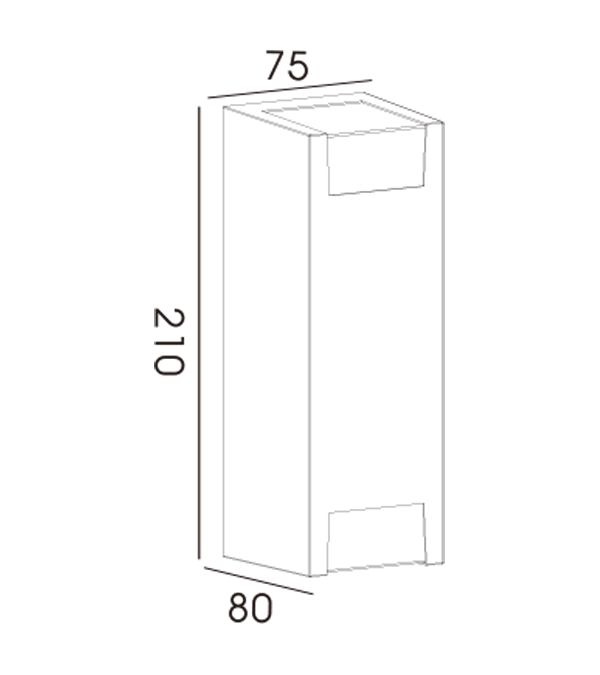 Lampu Dinding Dwi Arah 75H HR60232 Lampu Dinding Dwi Arah 75H HR60232
