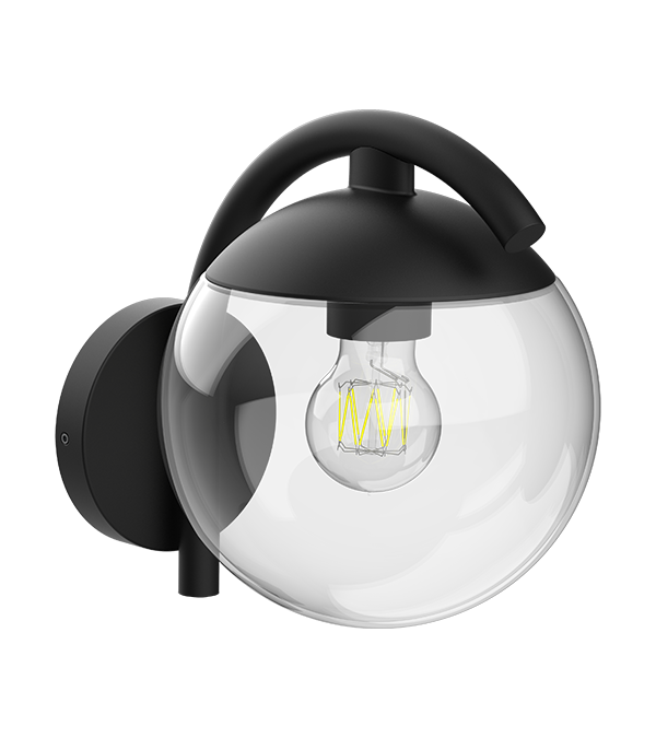 Lampu Dinding Kaca Bulat Bengkok Parrot HR60671 Lampu Dinding Kaca Bulat Bengkok Parrot HR60671
