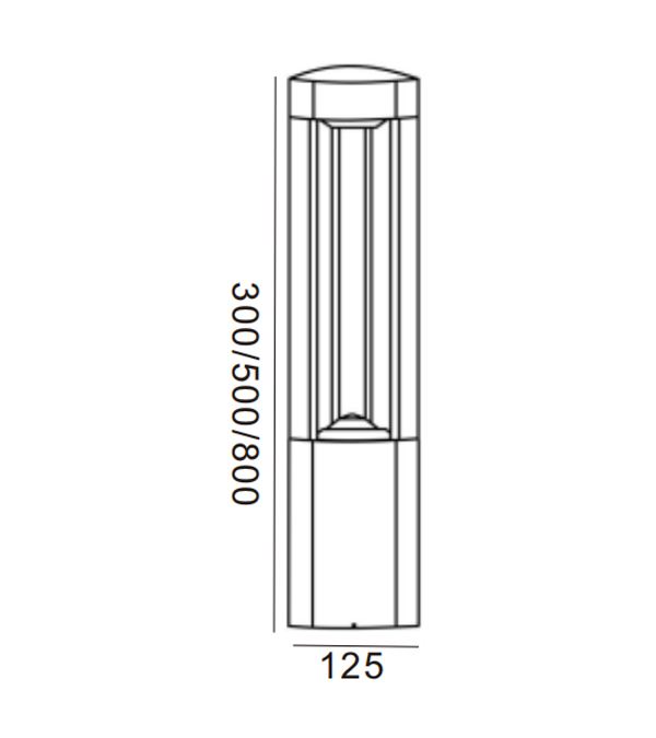 125 Lampu Taman LED Segitiga HR60031-500-LED 125 Lampu Taman LED Segitiga HR60031-500-LED