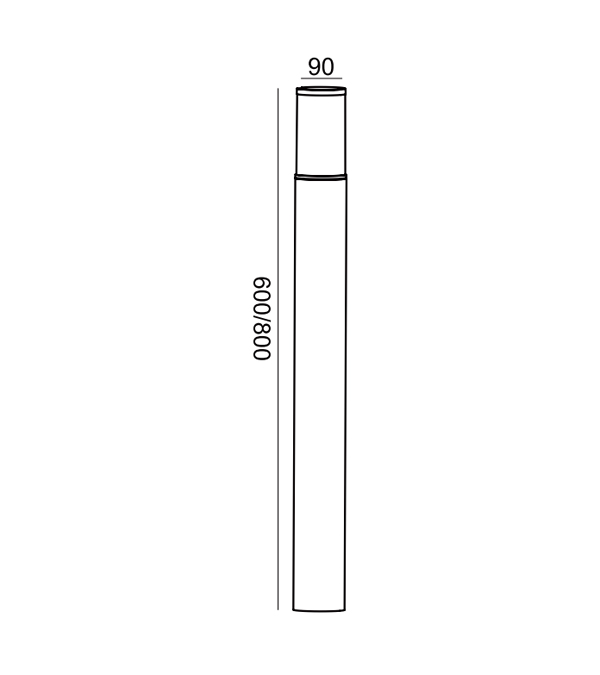 Lampu Taman Pinggang Kecil LED HR60733-800 Lampu Taman Pinggang Kecil LED HR60733-800