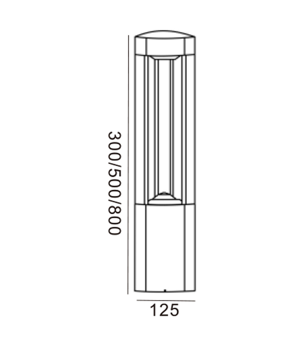 125 Segitiga GX53 Lampu Rumput HR60031-300-GX53 125 Segitiga GX53 Lampu Rumput HR60031-300-GX53