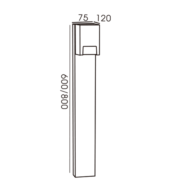 Lampu Taman Sehala Jenis H HR60231-600 Lampu Taman Sehala Jenis H HR60231-600