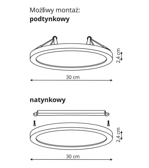 Lampu Siling LED 330 HR10101 Lampu Siling LED 330 HR10101